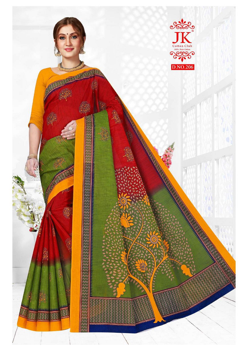 Jk Bahubali 2 Latest party Wear Cotton Saree Collection